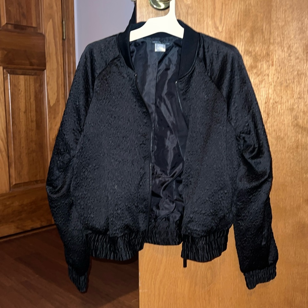 Venus black bomber jacket size 8